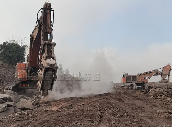 高頻破碎錘在石料礦應用